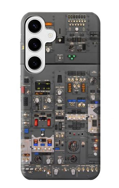 W3944 Overhead Panel Cockpit Hülle Schutzhülle Taschen und Leder Flip für Samsung Galaxy S24 Plus