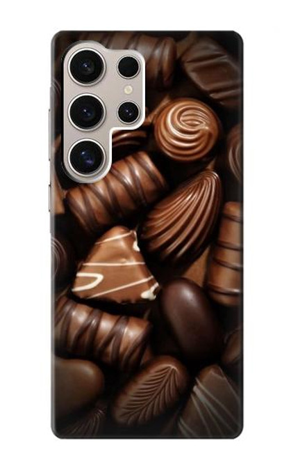 W3840 Dark Chocolate Milk Chocolate Lovers Hülle Schutzhülle Taschen und Leder Flip für Samsung Galaxy S24 Ultra