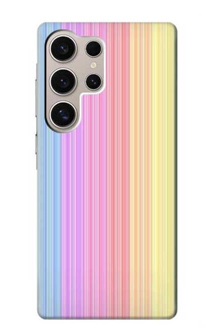 W3849 Colorful Vertical Colors Hülle Schutzhülle Taschen und Leder Flip für Samsung Galaxy S24 Ultra