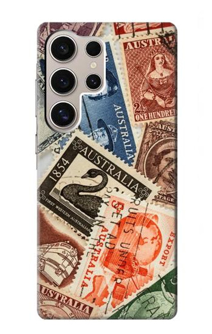 W3900 Stamps Hülle Schutzhülle Taschen und Leder Flip für Samsung Galaxy S24 Ultra