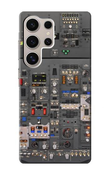 W3944 Overhead Panel Cockpit Hülle Schutzhülle Taschen und Leder Flip für Samsung Galaxy S24 Ultra