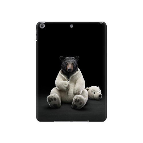 W0878 Black Bear Tablet Hülle Schutzhülle Taschen für iPad 10.2 (2021,2020,2019), iPad 9 8 7