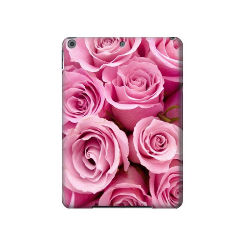 W2943 Pink Rose Tablet Hülle Schutzhülle Taschen für iPad 10.2 (2021,2020,2019), iPad 9 8 7