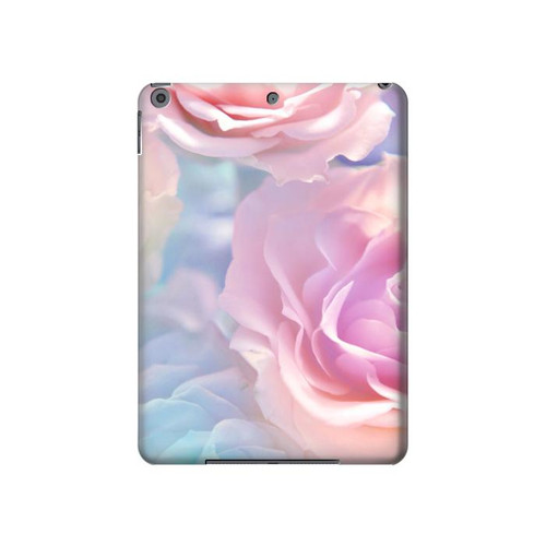 W3050 Vintage Pastel Flowers Tablet Hülle Schutzhülle Taschen für iPad 10.2 (2021,2020,2019), iPad 9 8 7