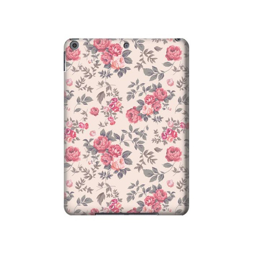 W3095 Vintage Rose Pattern Tablet Hülle Schutzhülle Taschen für iPad 10.2 (2021,2020,2019), iPad 9 8 7