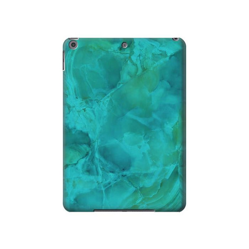 W3147 Aqua Marble Stone Tablet Hülle Schutzhülle Taschen für iPad 10.2 (2021,2020,2019), iPad 9 8 7