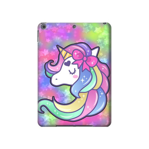 W3264 Pastel Unicorn Tablet Hülle Schutzhülle Taschen für iPad 10.2 (2021,2020,2019), iPad 9 8 7