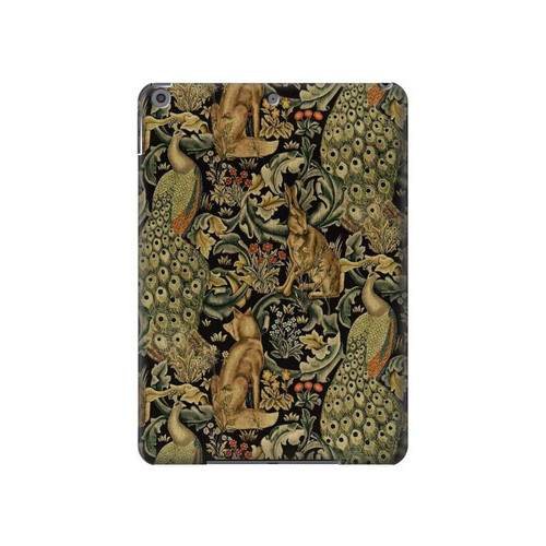 W3661 William Morris Forest Velvet Tablet Hülle Schutzhülle Taschen für iPad 10.2 (2021,2020,2019), iPad 9 8 7