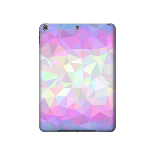 W3747 Trans Flag Polygon Tablet Hülle Schutzhülle Taschen für iPad 10.2 (2021,2020,2019), iPad 9 8 7