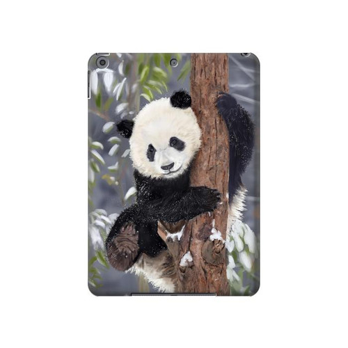 W3793 Cute Baby Panda Snow Painting Tablet Hülle Schutzhülle Taschen für iPad 10.2 (2021,2020,2019), iPad 9 8 7