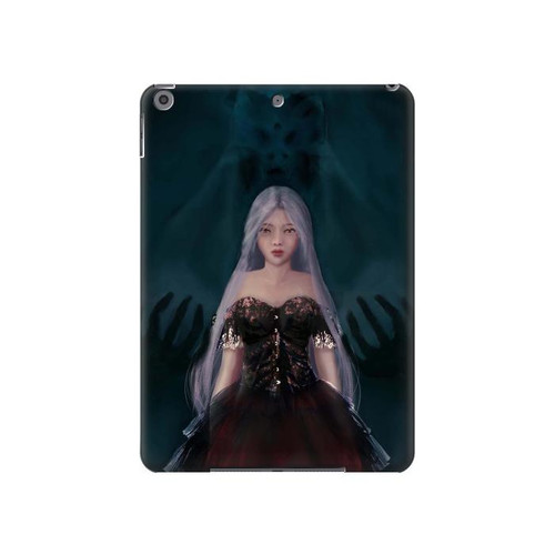 W3847 Lilith Devil Bride Gothic Girl Skull Grim Reaper Tablet Hülle Schutzhülle Taschen für iPad 10.2 (2021,2020,2019), iPad 9 8 7