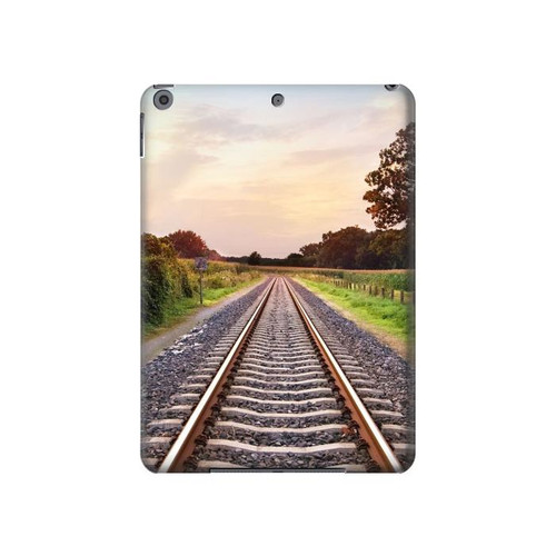 W3866 Railway Straight Train Track Tablet Hülle Schutzhülle Taschen für iPad 10.2 (2021,2020,2019), iPad 9 8 7