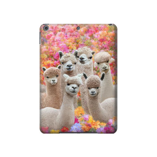 W3916 Alpaca Family Baby Alpaca Tablet Hülle Schutzhülle Taschen für iPad 10.2 (2021,2020,2019), iPad 9 8 7