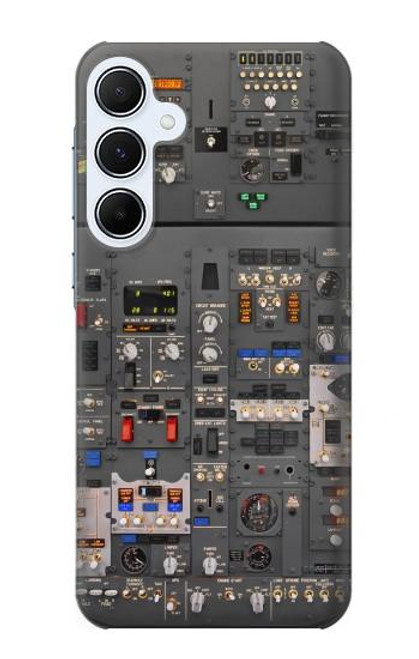 W3944 Overhead Panel Cockpit Hülle Schutzhülle Taschen und Leder Flip für Samsung Galaxy A55 5G