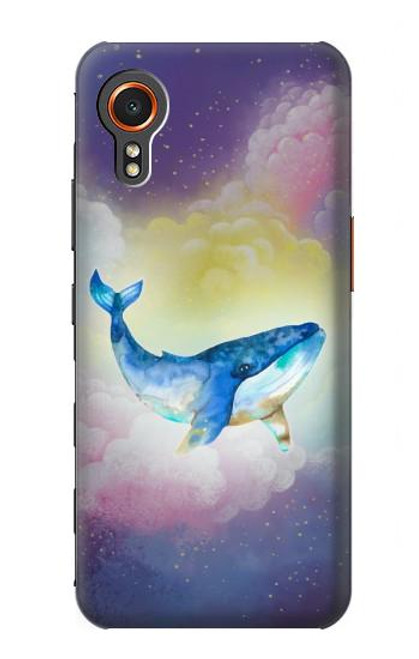 W3802 Dream Whale Pastel Fantasy Hülle Schutzhülle Taschen und Leder Flip für Samsung Galaxy Xcover7