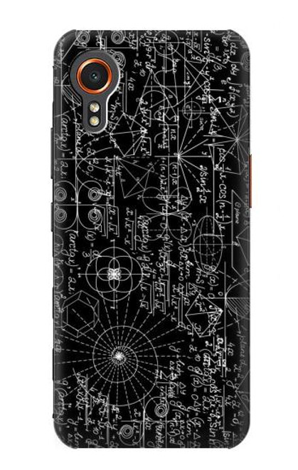 W3808 Mathematics Blackboard Hülle Schutzhülle Taschen und Leder Flip für Samsung Galaxy Xcover7