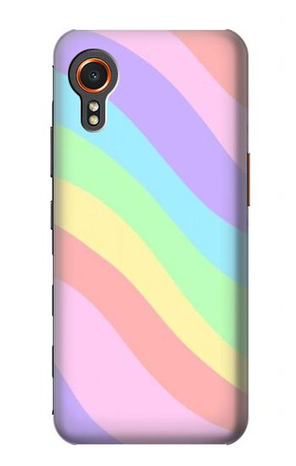 W3810 Pastel Unicorn Summer Wave Hülle Schutzhülle Taschen und Leder Flip für Samsung Galaxy Xcover7