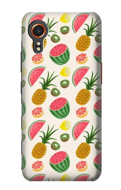 W3883 Fruit Pattern Hülle Schutzhülle Taschen und Leder Flip für Samsung Galaxy Xcover7