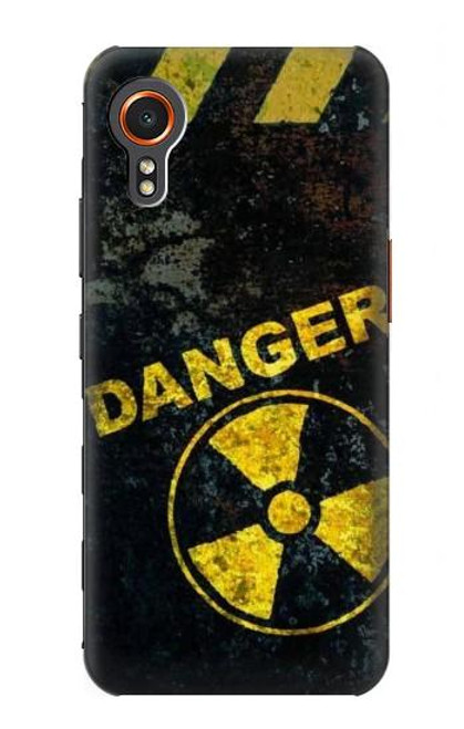 W3891 Nuclear Hazard Danger Hülle Schutzhülle Taschen und Leder Flip für Samsung Galaxy Xcover7