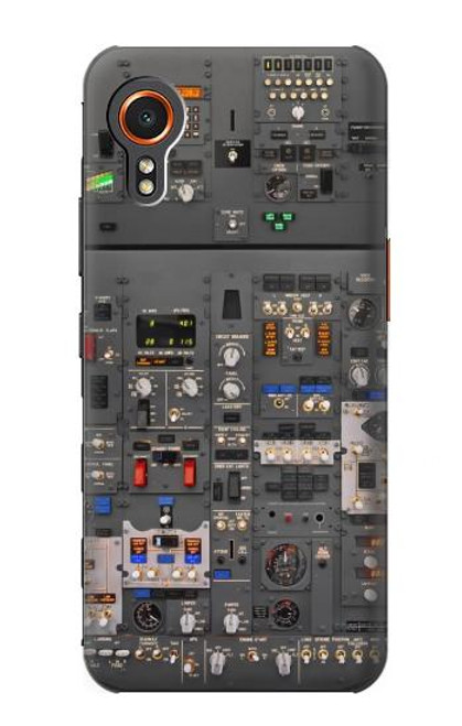 W3944 Overhead Panel Cockpit Hülle Schutzhülle Taschen und Leder Flip für Samsung Galaxy Xcover7