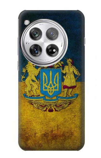 W3858 Ukraine Vintage Flag Hülle Schutzhülle Taschen und Leder Flip für OnePlus 12