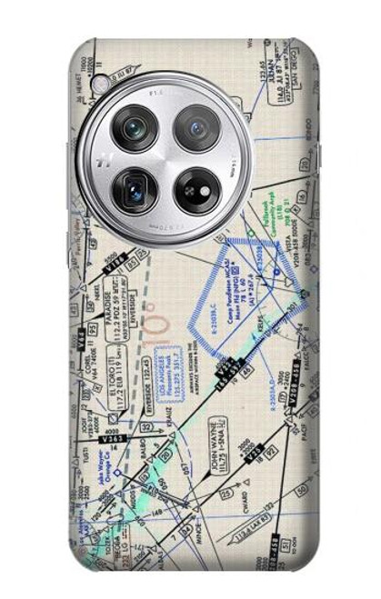 W3882 Flying Enroute Chart Hülle Schutzhülle Taschen und Leder Flip für OnePlus 12