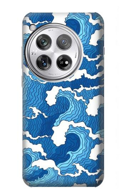 W3901 Aesthetic Storm Ocean Waves Hülle Schutzhülle Taschen und Leder Flip für OnePlus 12