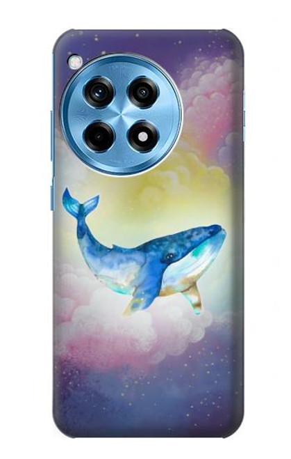 W3802 Dream Whale Pastel Fantasy Hülle Schutzhülle Taschen und Leder Flip für OnePlus 12R