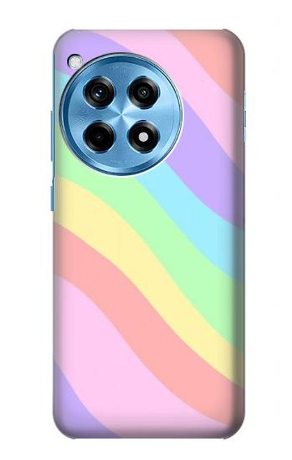 W3810 Pastel Unicorn Summer Wave Hülle Schutzhülle Taschen und Leder Flip für OnePlus 12R