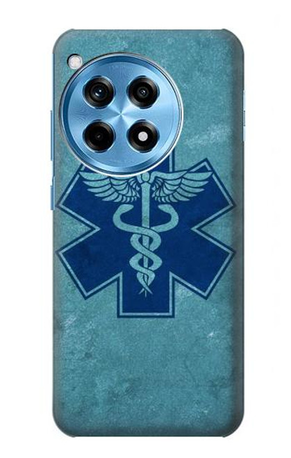 W3824 Caduceus Medical Symbol Hülle Schutzhülle Taschen und Leder Flip für OnePlus 12R