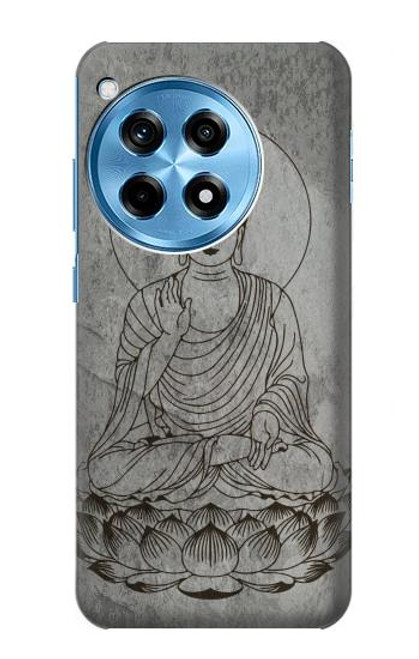 W3873 Buddha Line Art Hülle Schutzhülle Taschen und Leder Flip für OnePlus 12R
