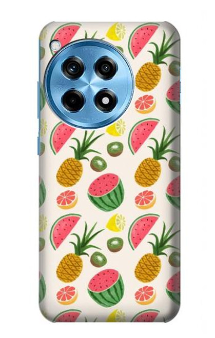 W3883 Fruit Pattern Hülle Schutzhülle Taschen und Leder Flip für OnePlus 12R