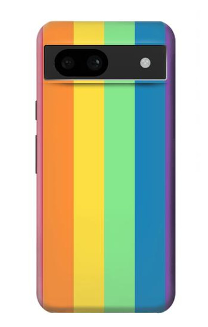 W3699 LGBT Pride Hülle Schutzhülle Taschen und Leder Flip für Google Pixel 8a