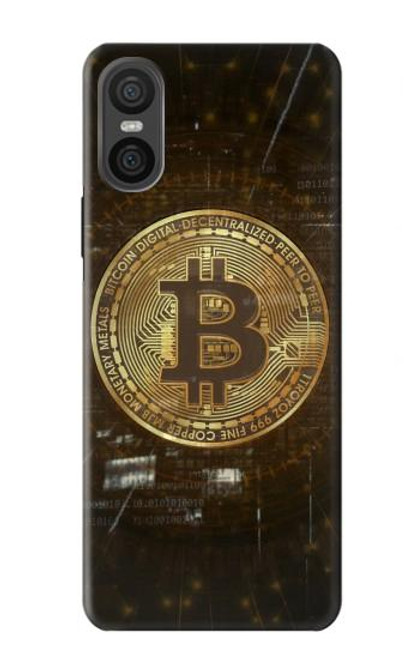 W3798 Cryptocurrency Bitcoin Hülle Schutzhülle Taschen und Leder Flip für Sony Xperia 10 VI