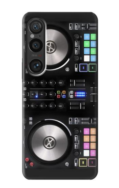 W3931 DJ Mixer Graphic Paint Hülle Schutzhülle Taschen und Leder Flip für Sony Xperia 1 VI