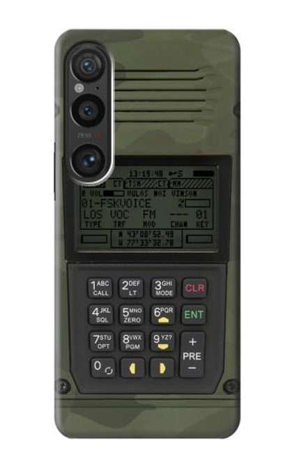 W3959 Military Radio Graphic Print Hülle Schutzhülle Taschen und Leder Flip für Sony Xperia 1 VI