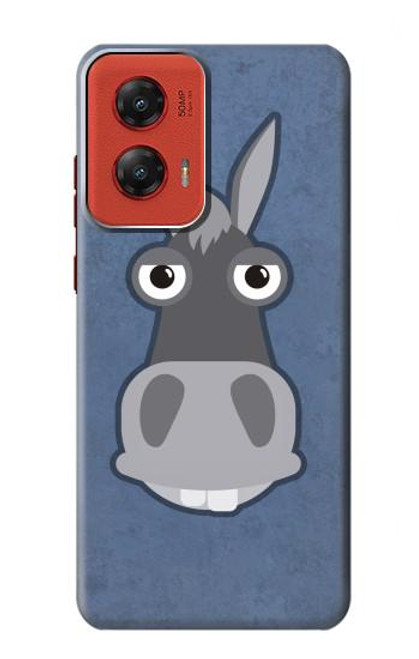 W3271 Donkey Cartoon Hülle Schutzhülle Taschen und Leder Flip für Motorola Moto G Stylus 5G (2024)