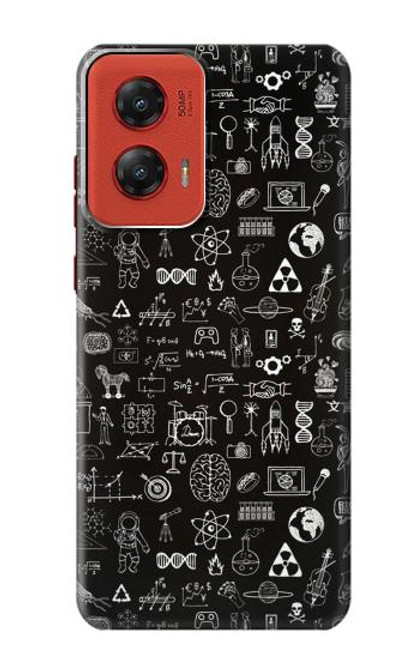 W3426 Blackboard Science Hülle Schutzhülle Taschen und Leder Flip für Motorola Moto G Stylus 5G (2024)