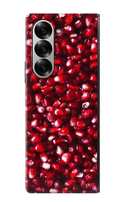 W3757 Pomegranate Hülle Schutzhülle Taschen und Leder Flip für Samsung Galaxy Z Fold 6