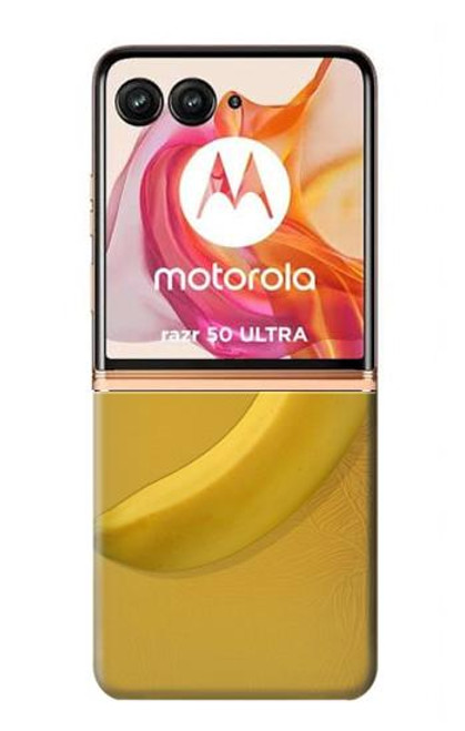 W3872 Banana Hülle Schutzhülle Taschen und Leder Flip für Motorola Razr 50 Ultra