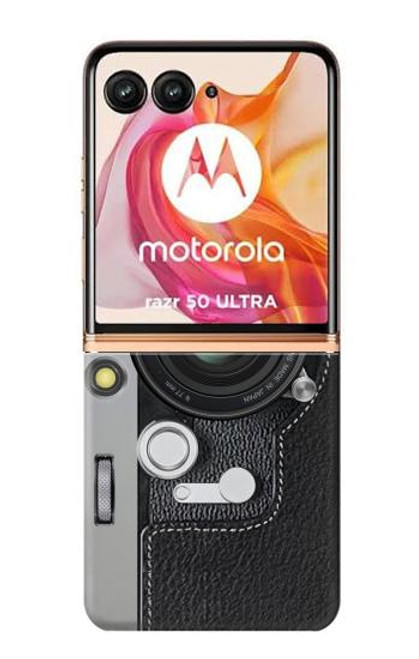 W3922 Camera Lense Shutter Graphic Print Hülle Schutzhülle Taschen und Leder Flip für Motorola Razr 50 Ultra