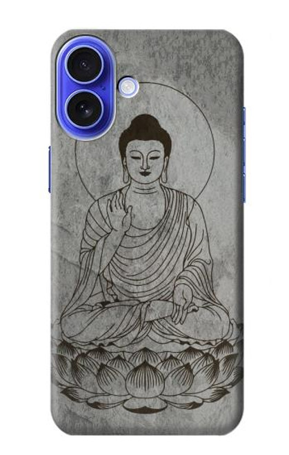 W3873 Buddha Line Art Hülle Schutzhülle Taschen und Leder Flip für iPhone 16