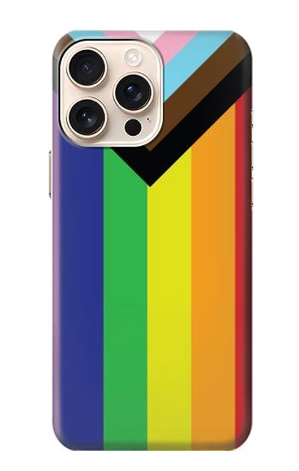 W3846 Pride Flag LGBT Hülle Schutzhülle Taschen und Leder Flip für iPhone 16 pro