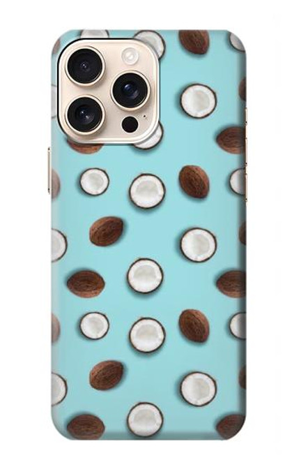 W3860 Coconut Dot Pattern Hülle Schutzhülle Taschen und Leder Flip für iPhone 16 pro