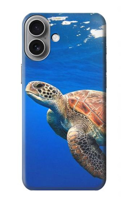 W3898 Sea Turtle Hülle Schutzhülle Taschen und Leder Flip für iPhone 16 plus