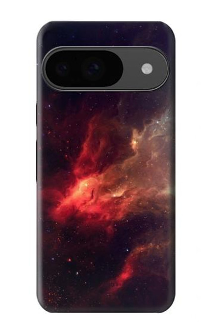 W3897 Red Nebula Space Hülle Schutzhülle Taschen und Leder Flip für Google Pixel 9