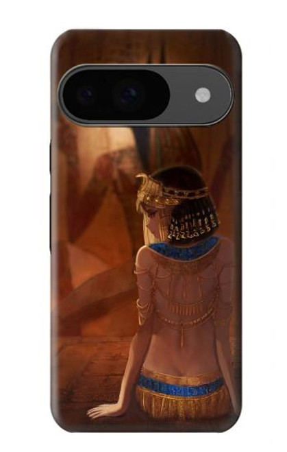 W3919 Egyptian Queen Cleopatra Anubis Hülle Schutzhülle Taschen und Leder Flip für Google Pixel 9