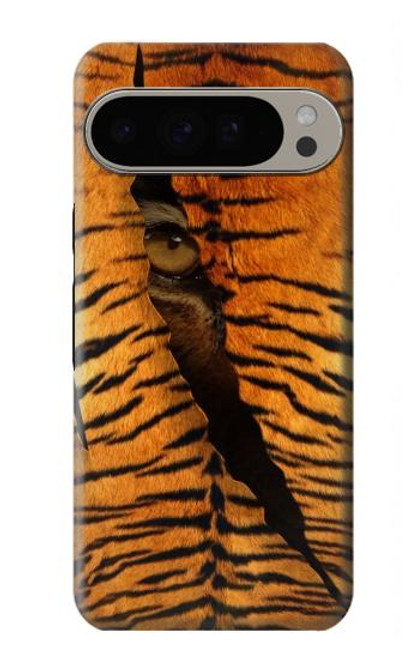 W3951 Tiger Eye Tear Marks Hülle Schutzhülle Taschen und Leder Flip für Google Pixel 9 Pro XL