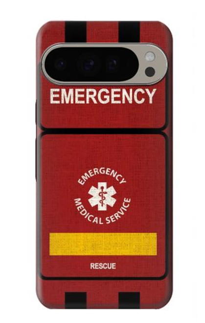 W3957 Emergency Medical Service Hülle Schutzhülle Taschen und Leder Flip für Google Pixel 9 Pro XL