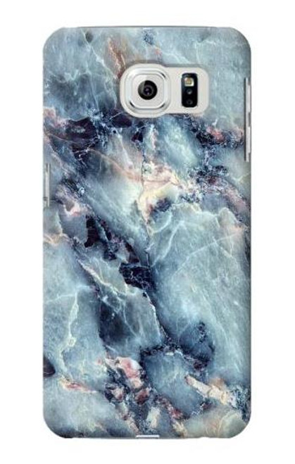 W2689 Blue Marble Texture Graphic Printed Hülle Schutzhülle Taschen und Leder Flip für Samsung Galaxy S6